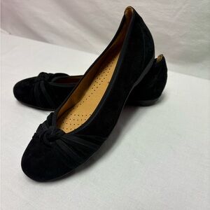 Black Suede Women's Gabor Hovercraft Flats